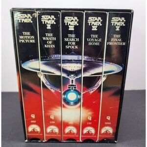Vtg Retro Star Trek: The Movie 25th Anniversary Collector's VHS - Set of 5 Boxed